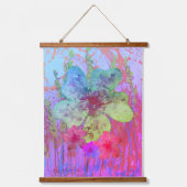 Dromerig-Abstract-Bloem-Wildweide Hangend Wandkleed (Voorkant)