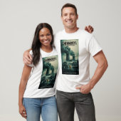 Dromerig Aquarel T-shirt met Whimsical Ban Bloc (Unisex)