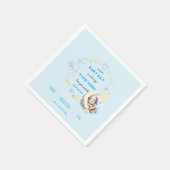 Dromerig Beer op de Maan Sterren Wolken Servet (Hoek)