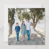 Dromerig besneeuwd waterverf winterlandschap kaart (Achterkant)