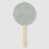 dromerig blad handwaaier (Achterkant)