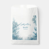 Dromerig blauw onder het Zeeen Baby shower Bedankzakje (Voorkant)