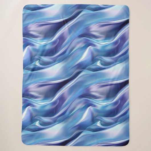 Dromerig Blauw Paarse Sherpa Deken (Voorkant)