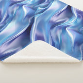 Dromerig Blauw Paarse Sherpa Deken (3/4)