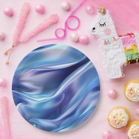  Dromerig Blauw Paarse Vrijgezellenfeest Papieren Bordje (Feest)