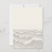 Dromerig blauw strand save the date (Achterkant)