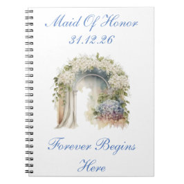 Dromerig Bloemen Bruiloftsjournaal Notitieboek