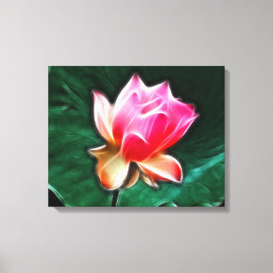 Dromerig Bloemen Verpakt Canvas Waterlily