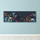 Dromerig Bloemenlandschap 2 Canvas Afdruk (Insitu (Houten vloer))