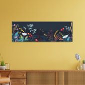 Dromerig Bloemenlandschap 2 Canvas Afdruk (Insitu (Woonkamer))