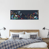 Dromerig Bloemenlandschap 2 Canvas Afdruk (Insitu (Slaapkamer))