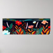 Dromerig bloemenlandschap 3 poster (Voorkant)