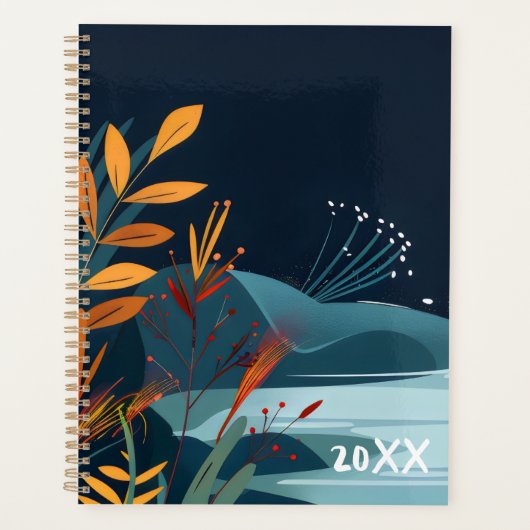 Dromerig bloemenlandschap planner (Voorkant)