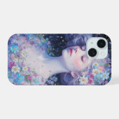 Dromerig Bloemportret iPhone Hoesje 15 Case (Achterkant horizontaal)