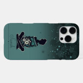 dromerig bloemsilhouet iPhone hoesje (Achterkant horizontaal)