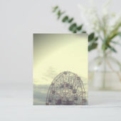 Dromerig Carnaval Ferris Wheel Briefkaart (Staand voorkant)