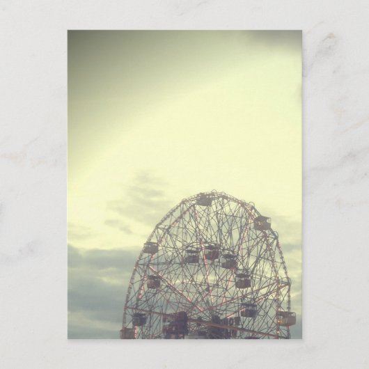 Dromerig Carnaval Ferris Wheel Briefkaart (Voorkant)