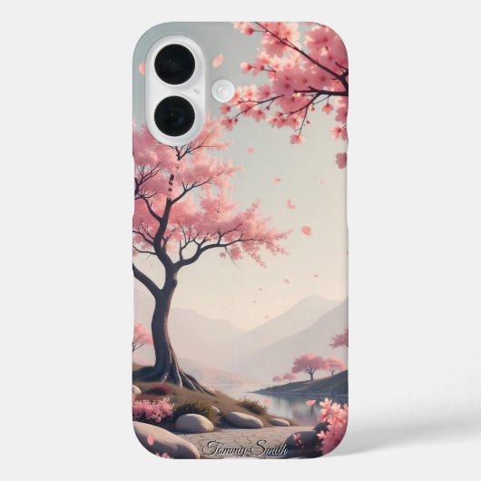 Dromerig Cherry Blossom Landschap Case-Mate iPhone Case (Achterkant)
