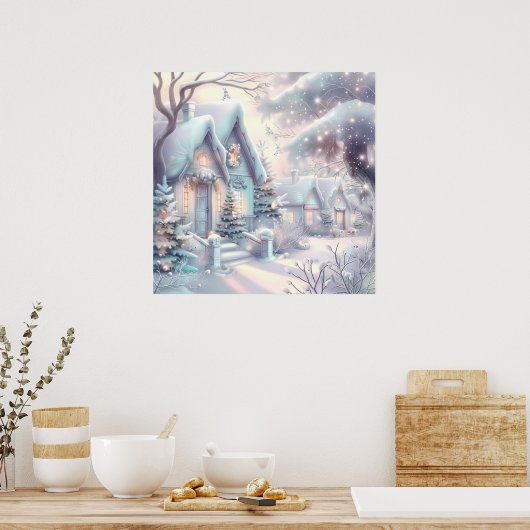 Dromerig Christmas Village Poster (Keuken)