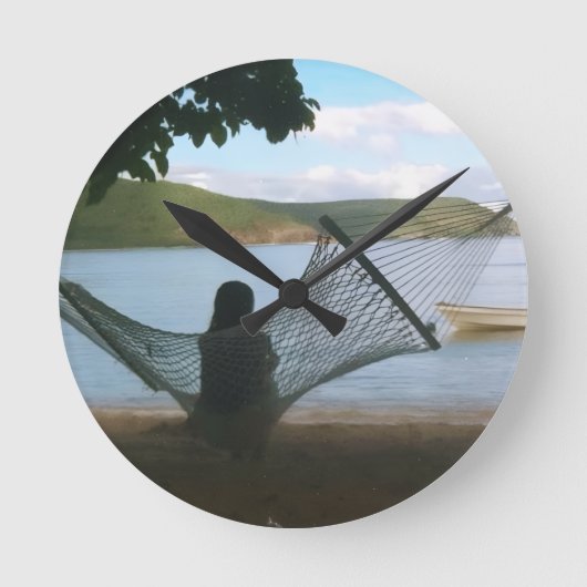 Dromerig Fijisch strandlandschap Ronde Klok (Voorkant)