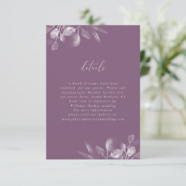 Dromerig gebladerte RSVP-kaart RSVP Kaartje