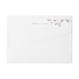 Dromerig gebladerte wikkel rond het etiket