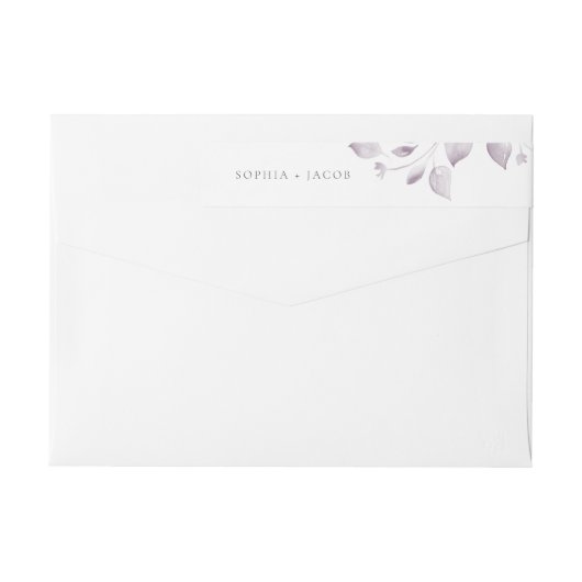 Dromerig gebladerte wikkel rond het etiket (Achterkant)