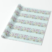 Dromerig gemengd boeket bloemen inpakpapier (Uitgerold)
