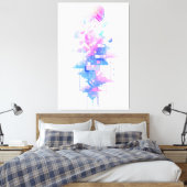 Dromerig geometrisch luchtschap canvas afdruk (Insitu (Slaapkamer))