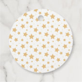 Dromerig Gold Sterren Slapen Uil Baby shower Bedankjes Labels (Achterkant)