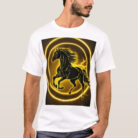 Dromerig grillig paard T-shirt (Voorkant)