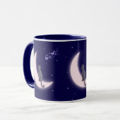 Dromerig Hemels Katontwerp Mok (Voorkant links)