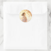 Dromerig Herfst Meisje Sticker (Tas)