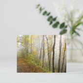 Dromerig herfstpark briefkaart (Staand voorkant)