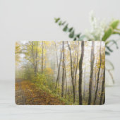 Dromerig herfstpark feestdagenkaart (Staand voorkant)