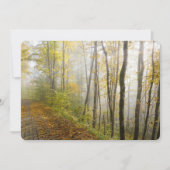 Dromerig herfstpark feestdagenkaart (Voorkant)