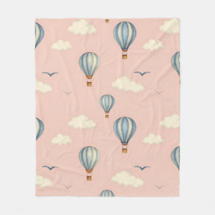 Dromerig hete luchtballon luchtpatroon fleece deken