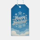 dromerig kerstfeest cadeaulabel (Voorkant)