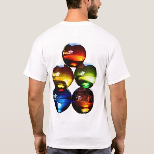 Dromerig Kleurrijk Bubble T-Shirt Design (Achterkant)