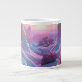 Dromerig landschap in pasteltinten fantasy kunst g grote koffiekop