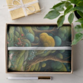 Dromerig landschap met een rivier en een kasteel b tissuepapier (Geschenk)