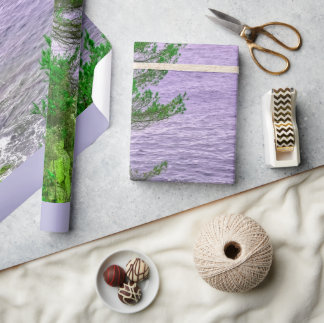 Dromerig landschapsinpakpapier cadeaupapier