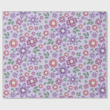 dromerig lavendel pastel bloemenpatroon