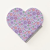 dromerig lavendel pastel bloempatroon notitieboek (Achterkant)