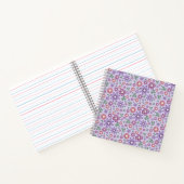 dromerig lavendel whimsisch bloempatroon notitieboek (Binnen)