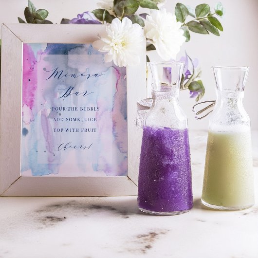 Dromerig Lentebruidsshowerdecor Mimosa Bar-bord Poster