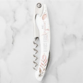 Dromerig Loof Bruidsmeisje Blush Roze ID817 Kurkentrekker (Voorkant)