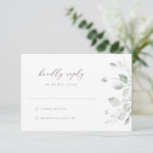 Dromerig Loof RSVP-kaart RSVP Kaartje (Staand voorkant)