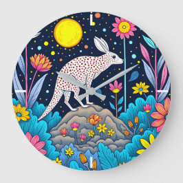 dromerig nachtelijk bos grote klok