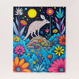 dromerig nachtelijk bos legpuzzel